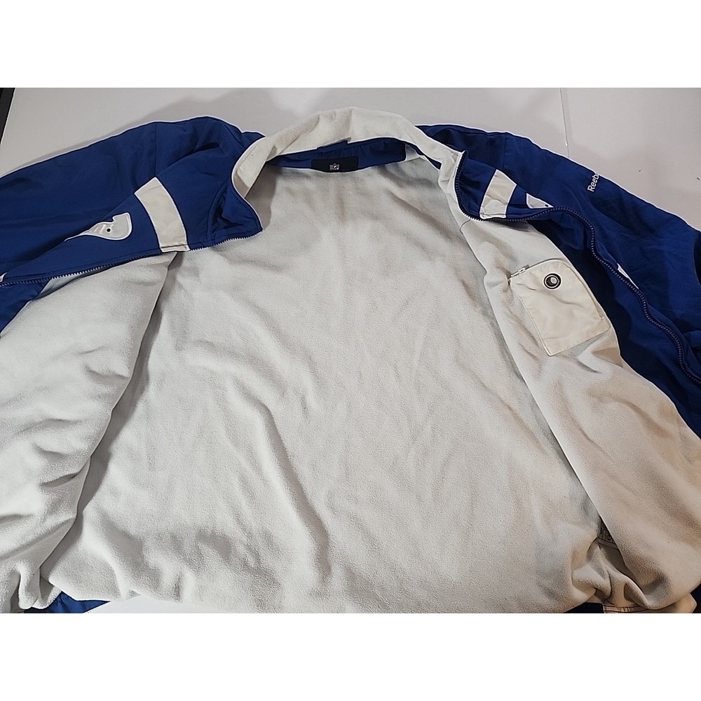 Reebok NFL Team Apparel Colts Sideline Jacket XL Blue Heavyweight Fleece Lined - Picture 9 of 12